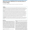 Optimal contact definition for reconstruction of Contact Maps