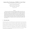 Optimal Data Partitioning of MPEG-2 Coded Video