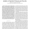 Optimal Online Scheduling With Arbitrary Hard Deadlines in Multihop Communication Networks