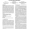 Optimal simultaneous mapping and clustering for FPGA delay optimization