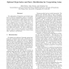 Optimal Trajectories and Force Distribution for Cooperating Arms