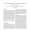 Optimal triangulation and quadric-based surface simplification