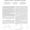 Optimal utility based multi-user throughput allocation subject to throughput constraints