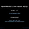 Optimized color gamuts for tiled displays