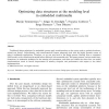 Optimizing data structures at the modeling level in embedded multimedia