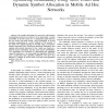 Optimizing redundancy using MDS codes and dynamic symbol allocation in mobile ad hoc networks