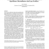 Optimizing relational algebra operations using generic equivalence discriminators and lazy products