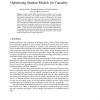 Optimizing Student Models for Causality