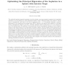 Optimizing the principal eigenvalue of the Laplacian in a sphere with interior traps