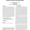 Optimizing thread throughput for multithreaded workloads on memory constrained CMPs