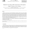 Optimum wire sizing of RLC interconnect with repeaters