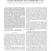 Outreach: peer-to-peer topology construction towards minimized server bandwidth costs