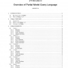 Overview of partial model query language