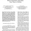 Packet Classification Algorithms: From Theory to Practice