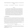 Parallel Algorithms for Radiation Transport on Unstructured Grids