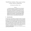 Parallel Direct Solution of Large Sparse Systems in Finite Element Computations