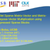 Parallel sparse matrix-vector and matrix-transpose-vector multiplication using compressed sparse blocks