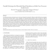Parallel techniques for physically based simulation on multi-core processor architectures