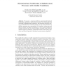 Parameterized Verification of Infinite-State Processes with Global Conditions