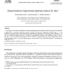 Parametrization of approximate algebraic surfaces by lines 