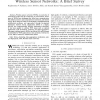 Particle Swarm Optimization in Wireless-Sensor Networks: A Brief Survey