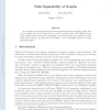 Path Separability of Graphs