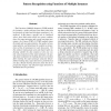 Pattern Recognition Using Functions of Multiple Instances