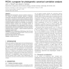 PCCA: a program for phylogenetic canonical correlation analysis