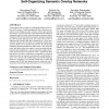 Peer-to-peer information retrieval using self-organizing semantic overlay networks