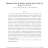 Penalized spline estimation for functional coefficient regression models