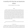 Perceptual Quality Assessment of Video Considering Both Frame Rate and Quantization Artifacts