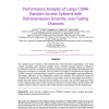 Performance Analysis of Large CDMA Random Access Systems with Retransmission Diversity over Fading Channels