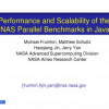 Performance and Scalability of the NAS Parallel Benchmarks in Java