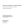 Performance Antipatterns as Logical Predicates