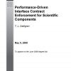Performance-Driven Interface Contract Enforcement for Scientific Components