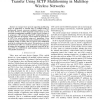 Performance Evaluation of Concurrent Multipath Transfer Using SCTP Multihoming in Multihop Wireless Networks