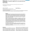 Performance of a genetic algorithm for mass spectrometry proteomics
