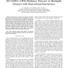 Performance of Constrained Blind Adaptive DS-CDMA UWB Multiuser Detector in Multipath Channel with Narrowband Interference