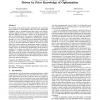 Performance search engine driven by prior knowledge of optimization