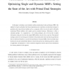 Performance vs computational efficiency for optimizing single and dynamic MRFs: Setting the state of the art with primal-dual st