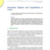 Persistent Objects and Capabilities in Timor