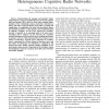 Phase Transition Diagram for Underlay Heterogeneous Cognitive Radio Networks