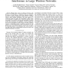 Physical layer security from inter-session interference in large wireless networks