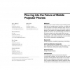 Pico-ing into the future of mobile projector phones