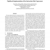 PipeRench implementation of the instruction path coprocessor