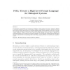 PML: Toward a High-Level Formal Language for Biological Systems