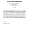 Policy Specification for Programmable Networks