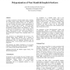 Polygonization of non-manifold implicit surfaces