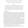 Polyploids, genome halving and phylogeny