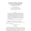 Possible-translations semantics for some weak classically-based paraconsistent logics